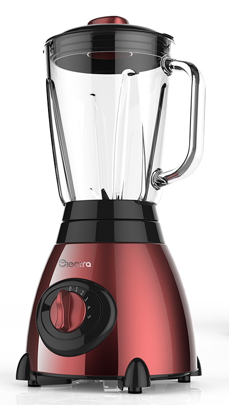 500W 5 Speed 1.5L Glass Jar Stainless Steel Blender