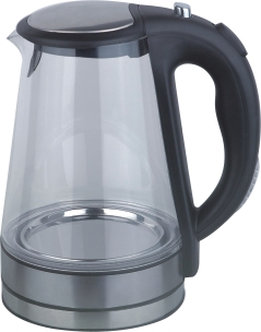 1.7L GLASS KETTLE WITH LED LIGHT STRIP GLASS SPOUT
