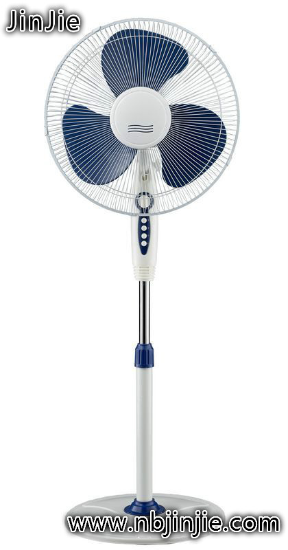 Products > Stand Fan > Round Base Stand Fan > China high-power 16-inch four-leaf fan fashion look cheap export round base stand fan