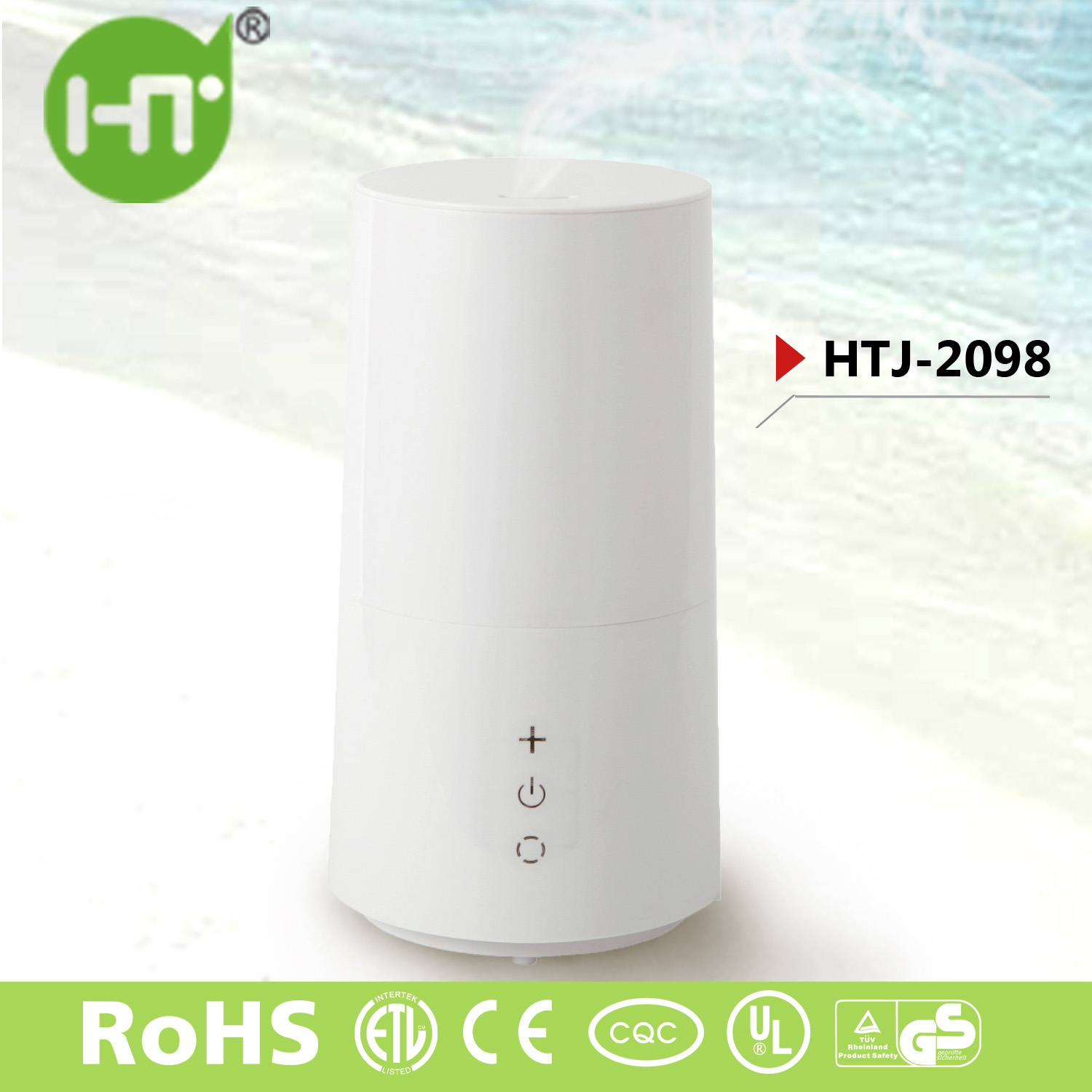HTJ-2098 3L 2015 New Cool Warm Mist Electric Essential Oil Fogger Mist Maker Ultrasonic Humidifier