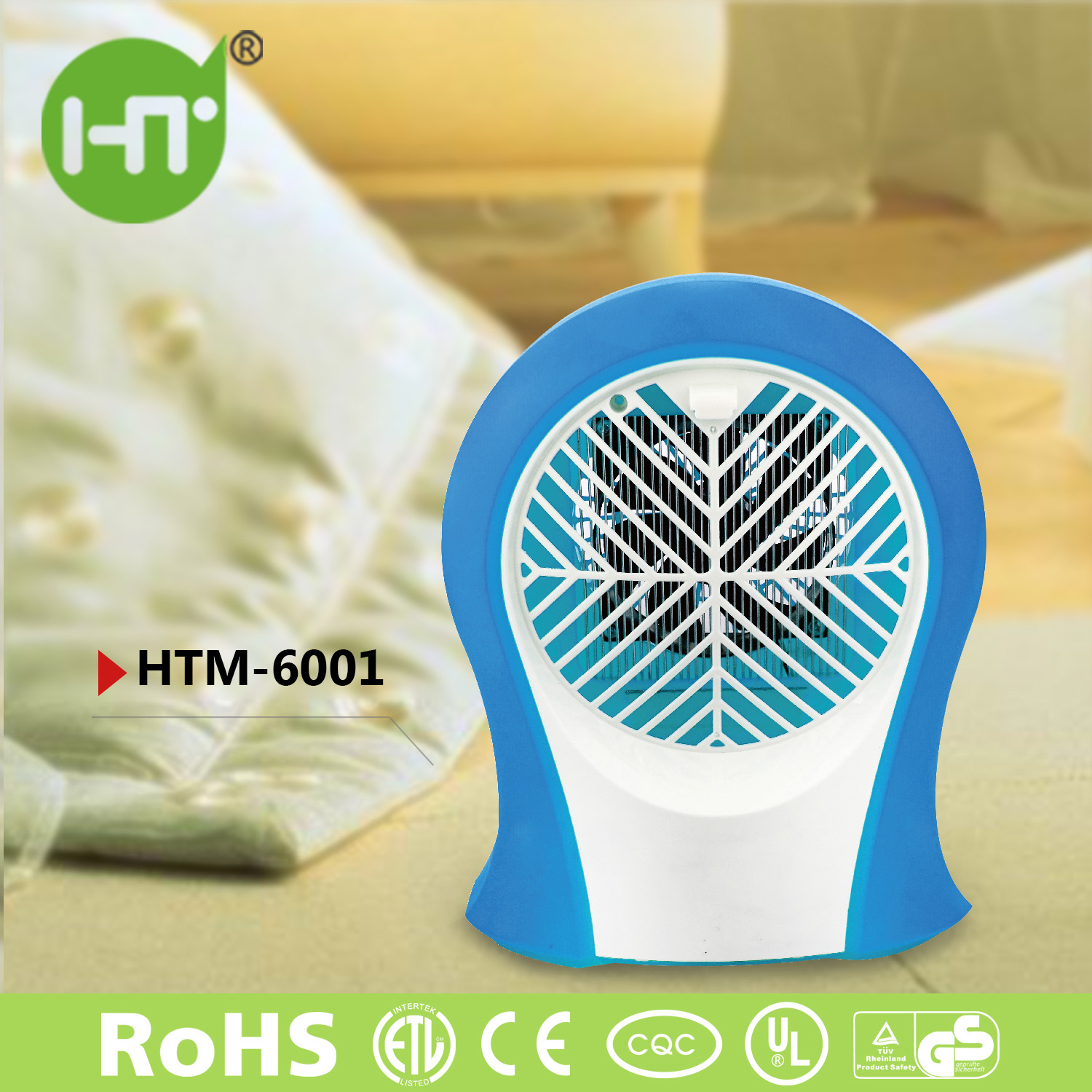 HTM-6001 2015 Electric Mosquito Killer UV Quiet Safe No Secondary Pollution