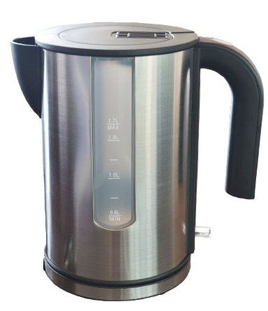 1.7L Stainless Steel Kettle exterior stainless steel interior plastic tea pot