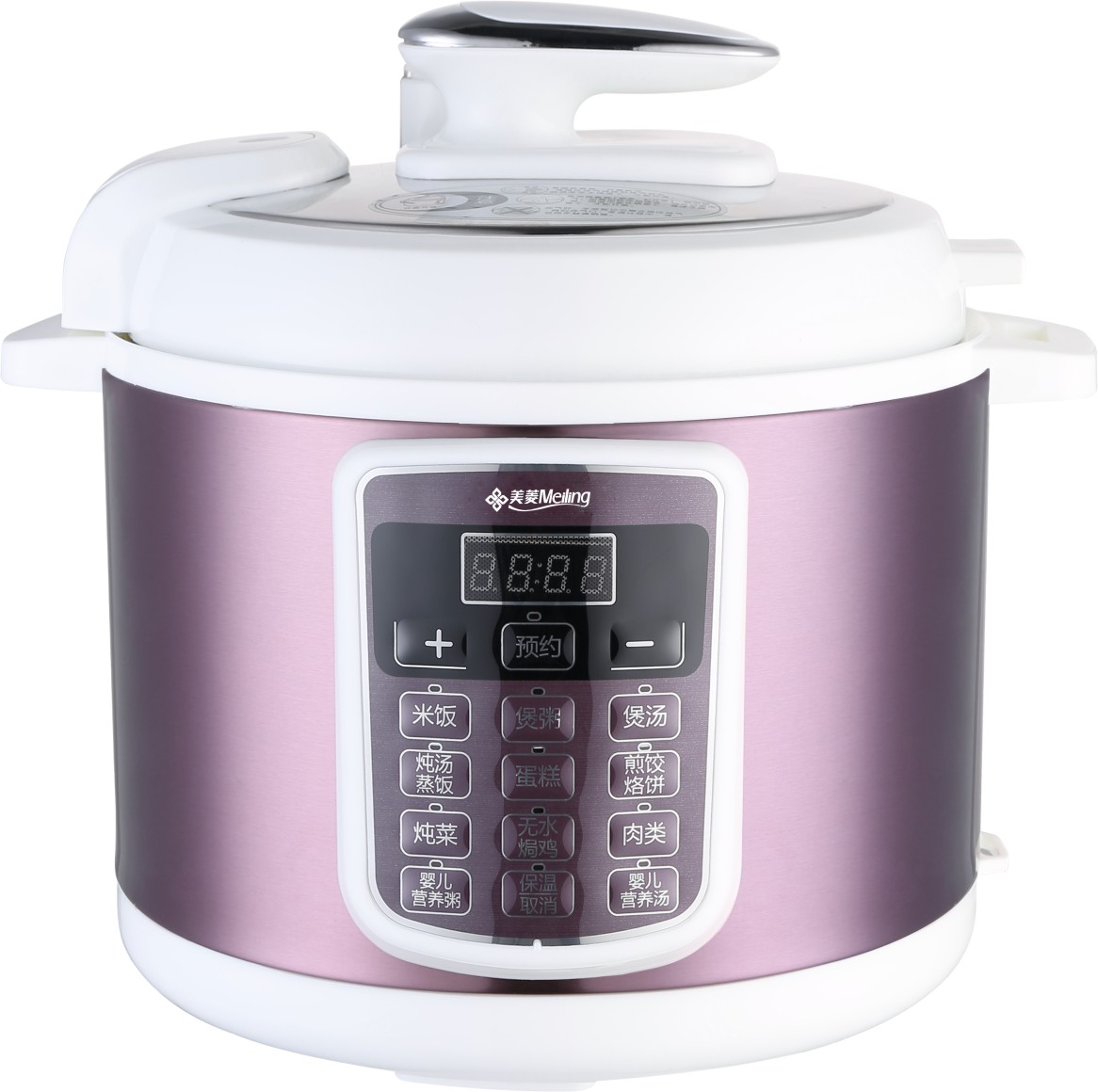 Multi function push button mechanical control electric pressure cooker with non-stick coating inner pot