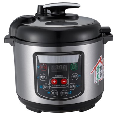 LED display pressure cooker with large panel