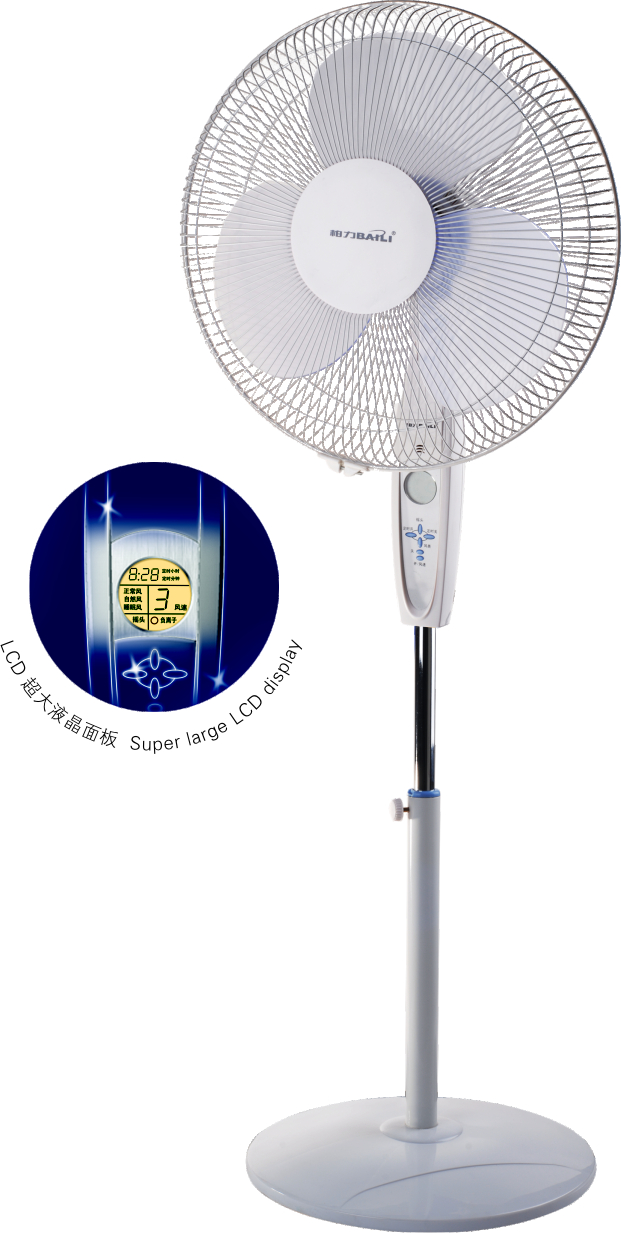 16" Stand Fan with Remote Control big LCD display screen 