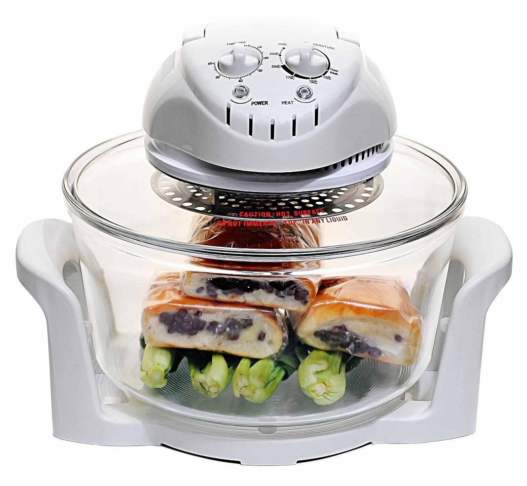12L Halogen Oven with three stand accessories High Rack/Low Rack/Tongs