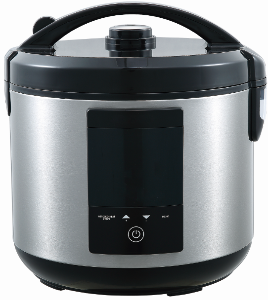 Touch control panel, LED display, Automatic programs, safe & convenient rice cooker