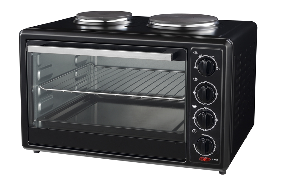 32l electric oven with hotplates on top 