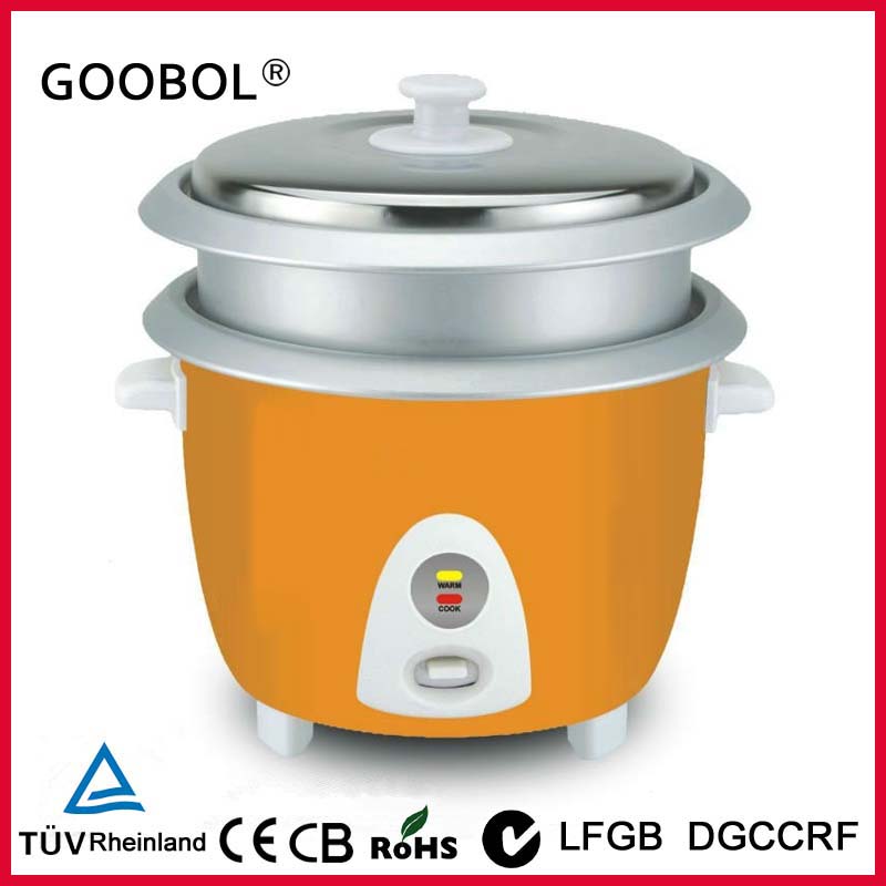 Double pots drum rice cooker to Indian market