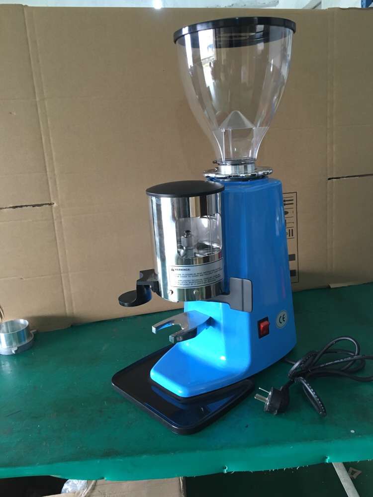 Blue color conical Hopper Dispenser Coffee Grinder