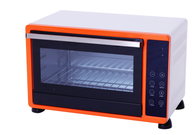 30L Touch Screen Oven,Black/White Housing,Rotisserie/ Convection Function