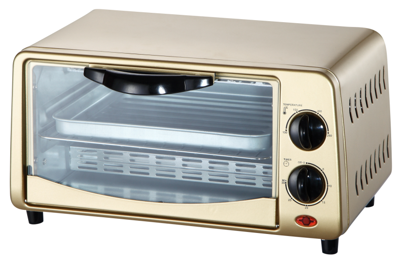 9L Toast Oven Oven with Accurate Temperature,Black/White Housing,Basic function