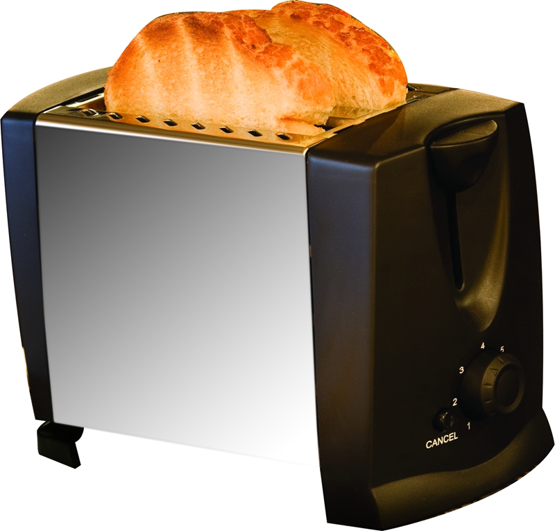 Stainless Steel & Plastic Panels Toaster With 7 Degrees For Browning Control