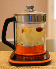 Eco-Friendly High Borosilicate Glass Tea Kettle, Glass Tea Pot