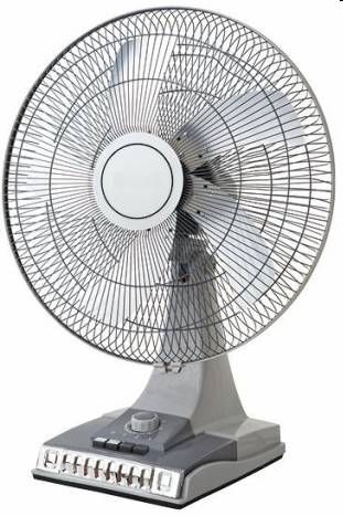 18"Classic style table fan(Grey color,aluminum blade,big air flow)