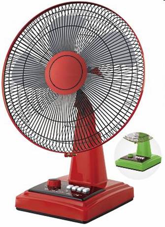 16"Red color table fan with big air flow