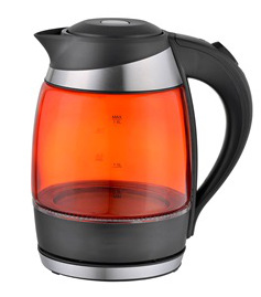 Electical colored glass kettle 1.5L, cordless