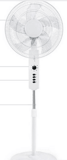 16" stand fan with high quality and low price