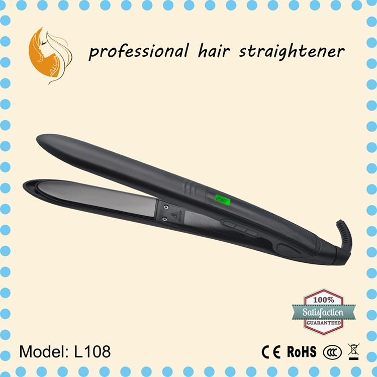 Digital hair straightener hair flat iron