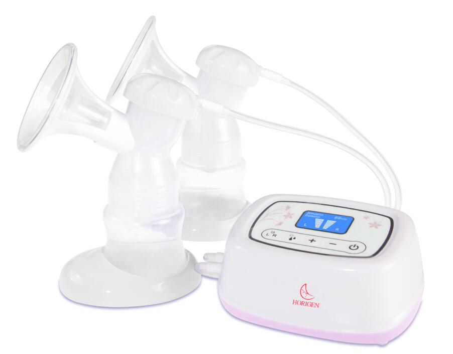 Horigen Innovature Double Electric Breastpump with Low Noise & Strong Vacuum 