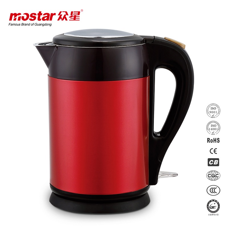 Hot sale 1.8L Home kitchen Red Color 201/304#Stainless Steel  Kettle, Tea/coffee kettle