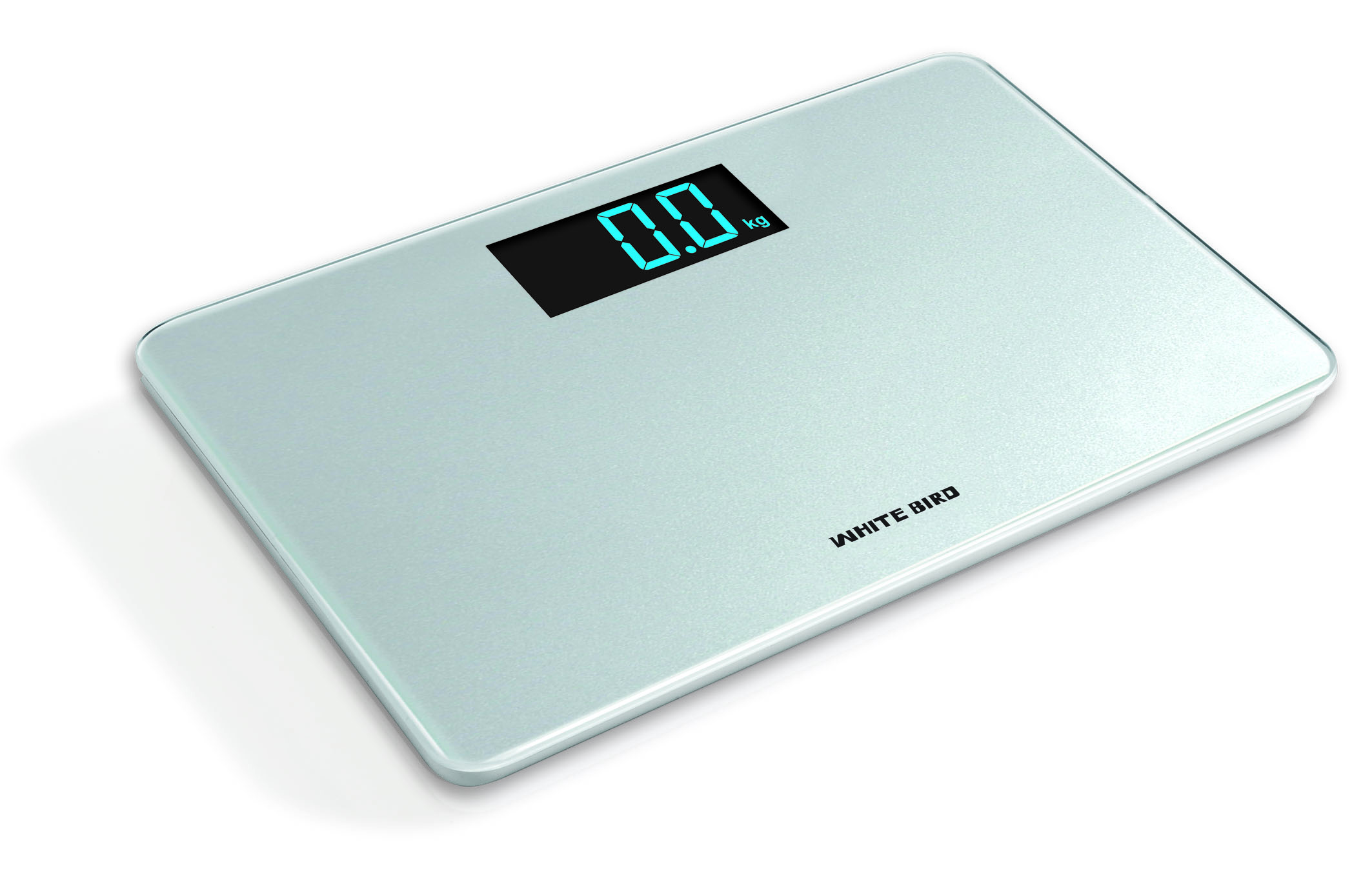 Bathroom scale 150kg glass body weight scale with color LCD display