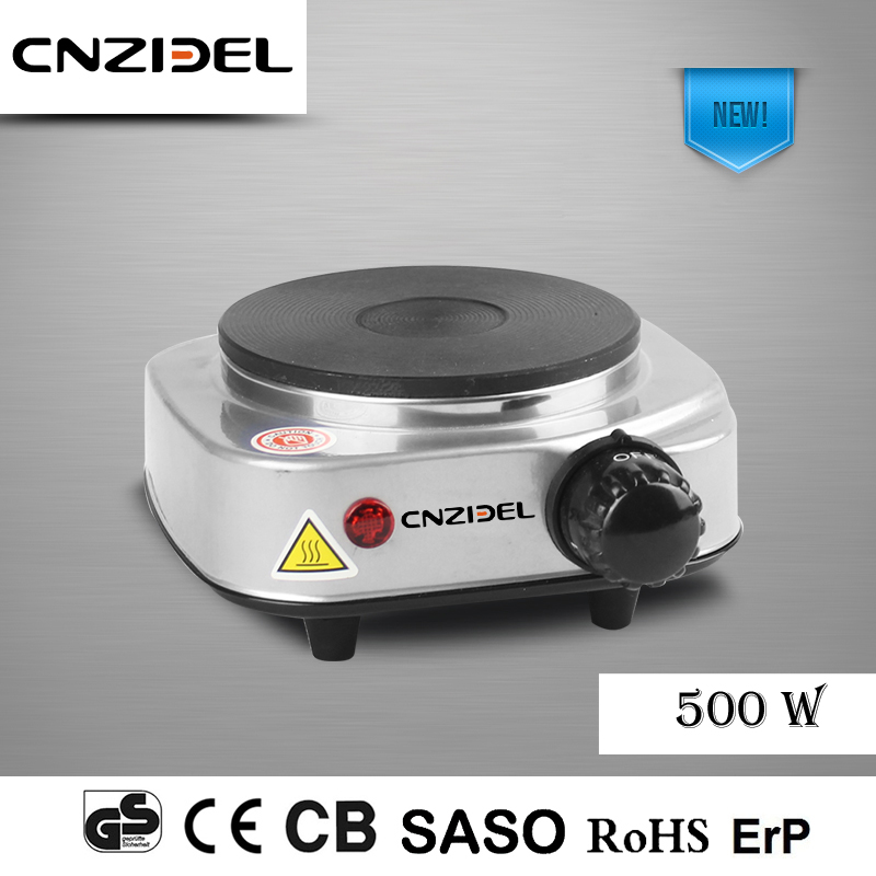 New single mini solid hot plate 500W with Automatic safety shut-off