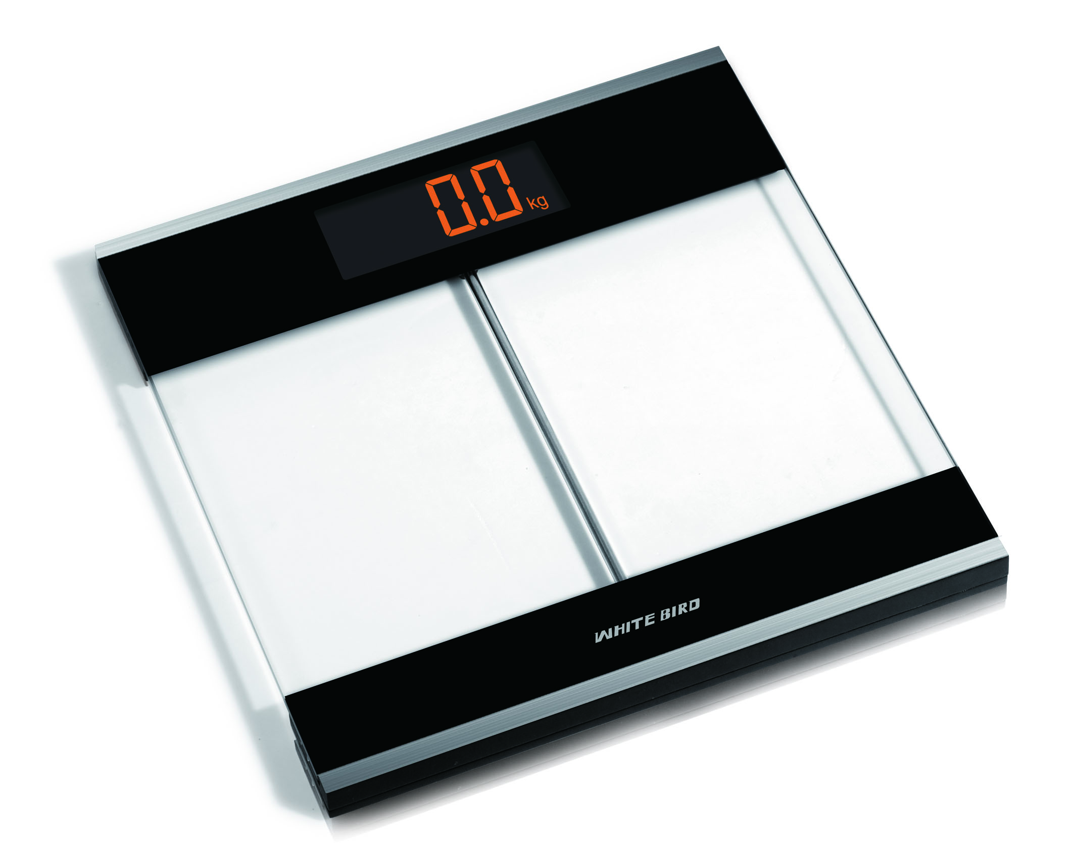 8mm safe tempered glass bathroom scale 180kg digital LCD body scale