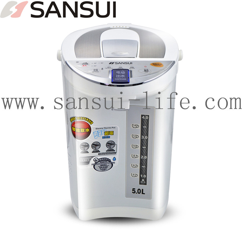 Sansui Electric thermos，hot water heater, silver edible water appliance ，STP-7502，with 3C