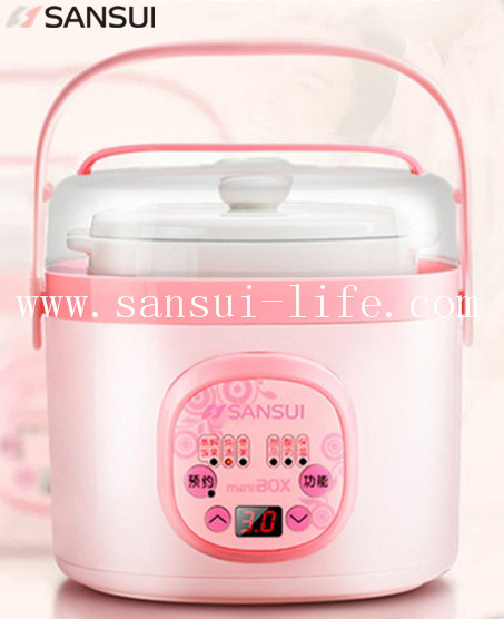 SANSUI three ceramic inner pots,pink, steamed rice porridge stew Intelligent electric cooker