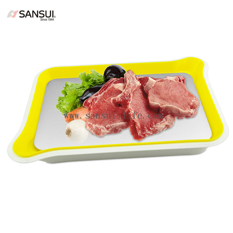 SANSUI yellow/orange Fast and safe, fresh and healthy, 9 speed quickly thaw frozen food Thaw plate