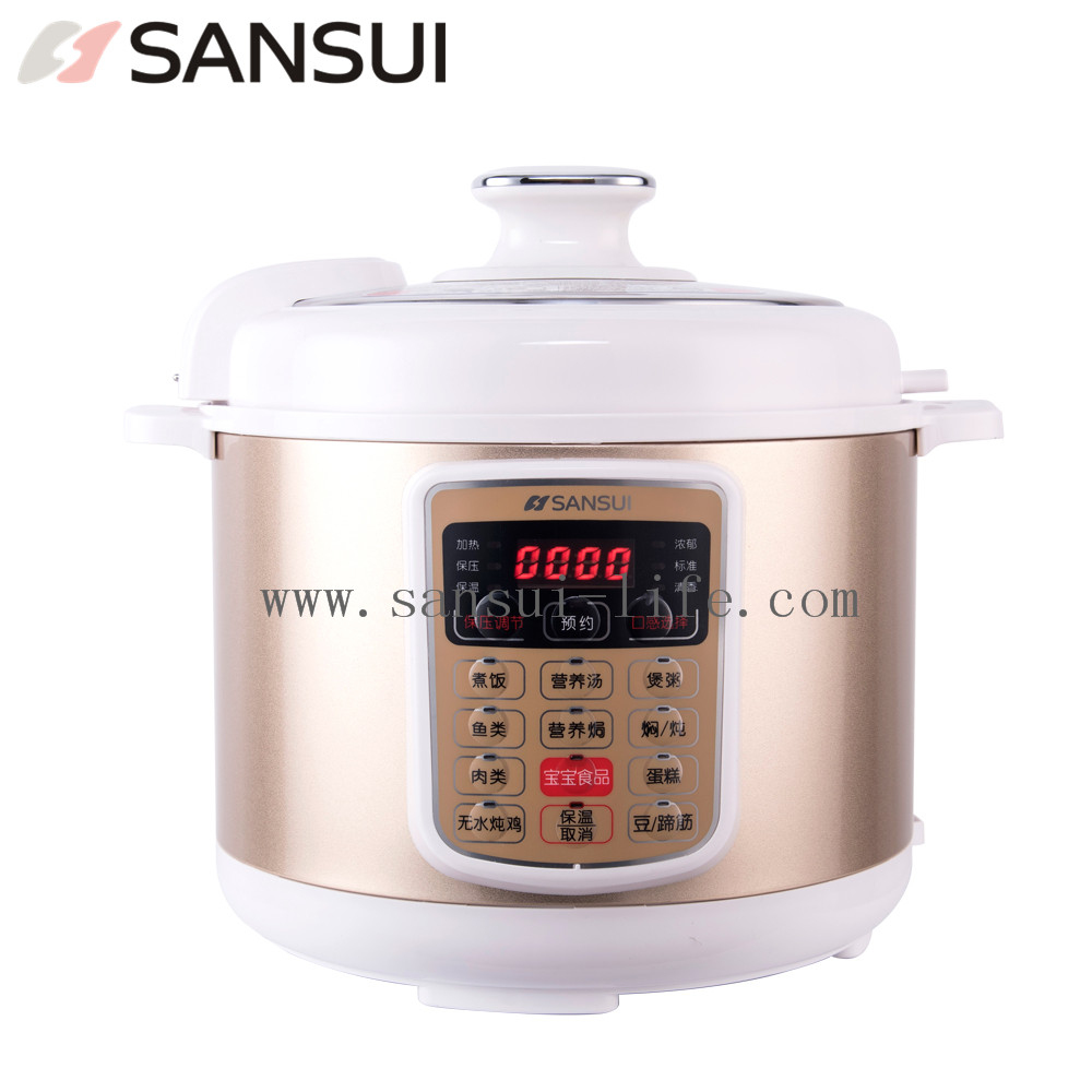 2016 SANSUI 6L Hot selling kitchen appliance intelligent multifunction Electric Pressure Cooker