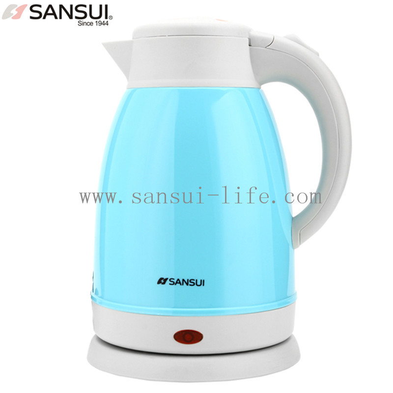SANSUI YY-17B beautiful sky-blue, anti-scald&Waterproof, favorable price Electric Kettle, with 3C