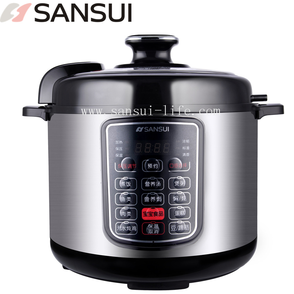 2016 Multifunction Micro-computer, safety value, stainless steel Electric Pressure Cooker, with 3C