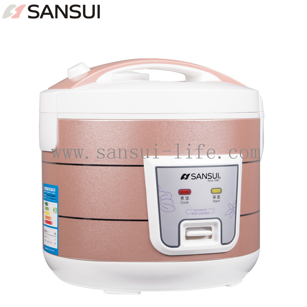 SANSUI 3L Flash color pearl shell; bright hand drawn design for easy cleaning rice cooker，with 3C