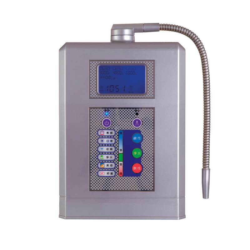 Flat or hanging on the wall Alkaline water ionizer with LCD screen