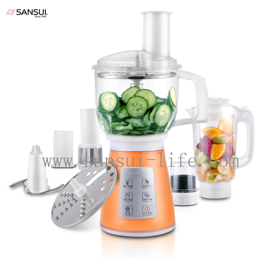 SANSUI Six multi-function touch smart cooking machine; orange color,Intelligent Food Processor